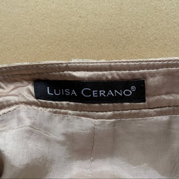 Luisa Cerano Italy Brocade Jacquard Knee Skirt - Medium - Picture 5 of 11